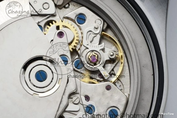 MIROTIME 0509 Pilot Chrono SS AZF 1:1 Best Edition Black Dial Orange Markers on Brown Leather Strap A EasyCare 7065
